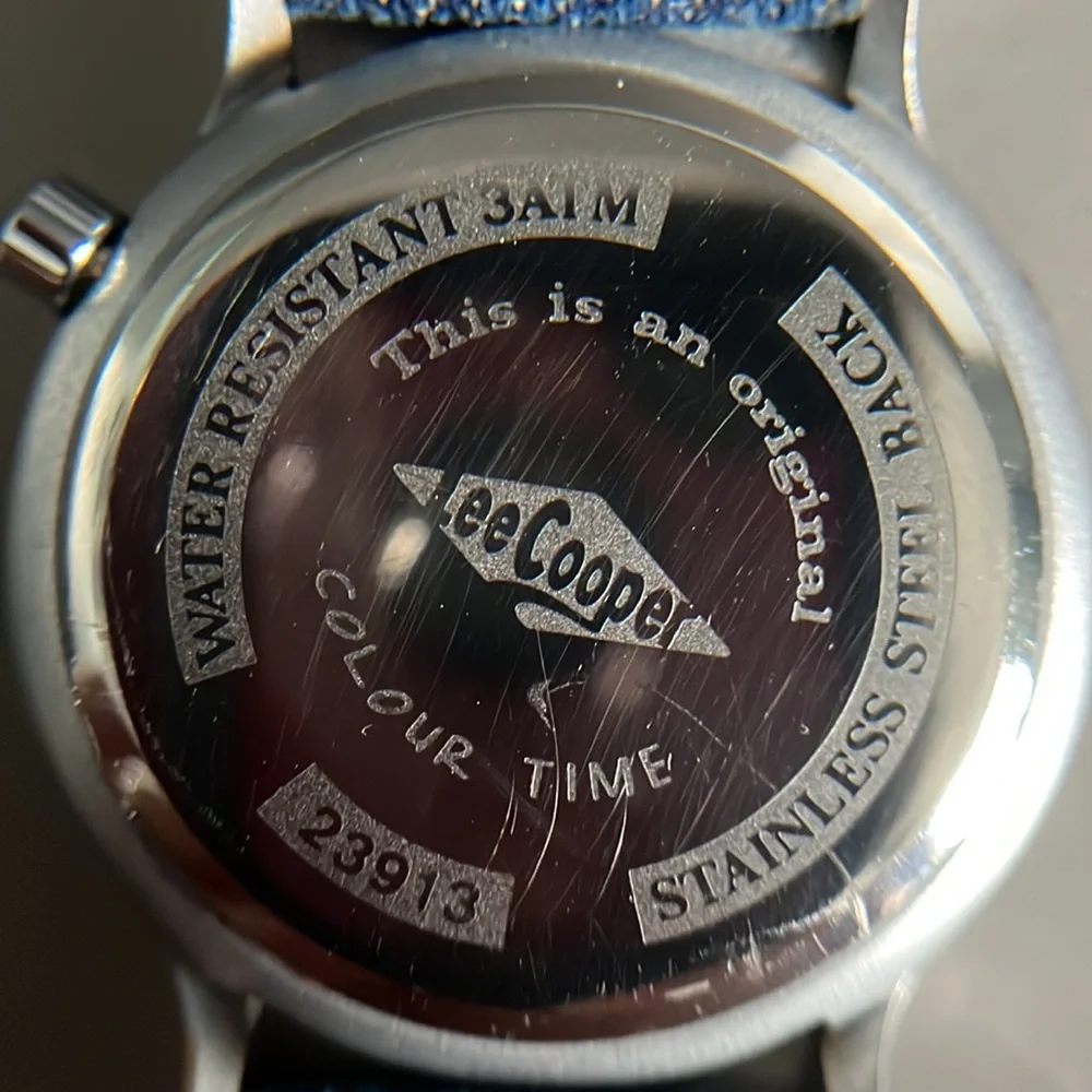 Lee Cooper Original Colour Time Watch - Denim Band